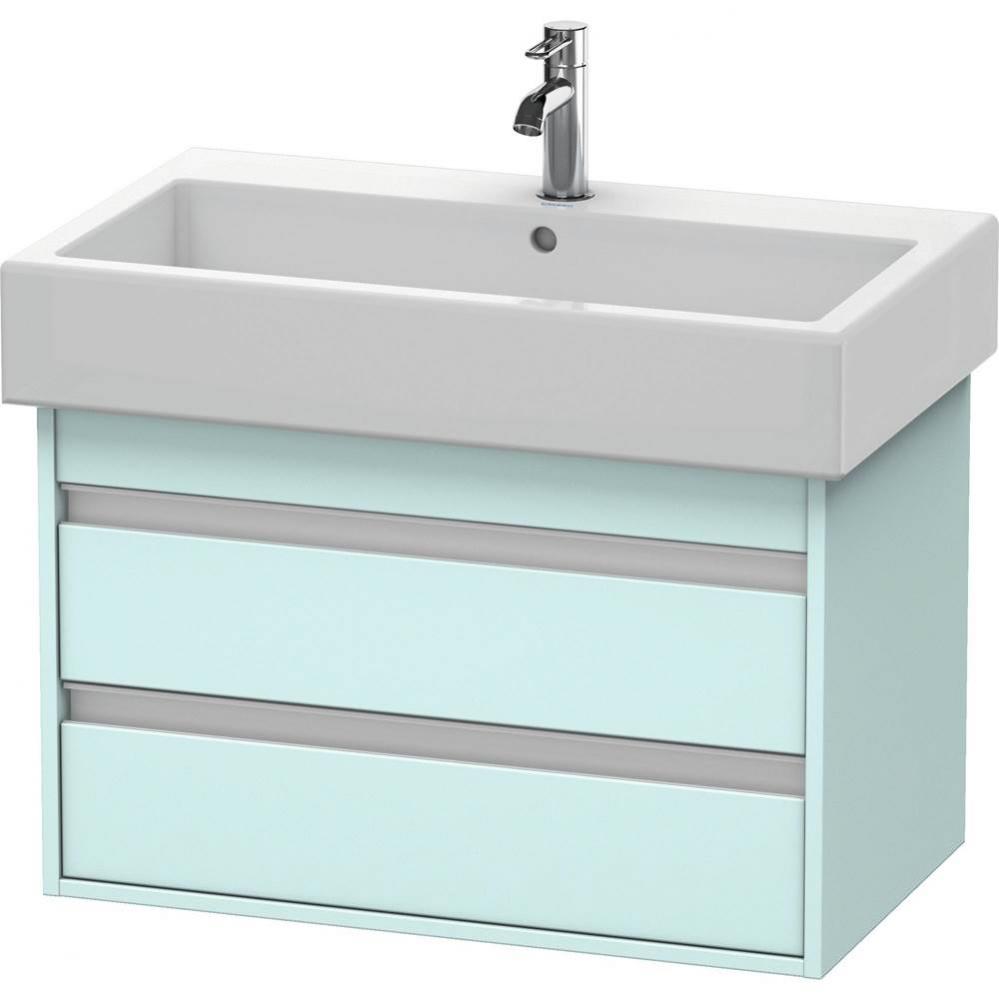 Duravit Ketho Vanity Unit Wall-Mounted  Light Blue Matte