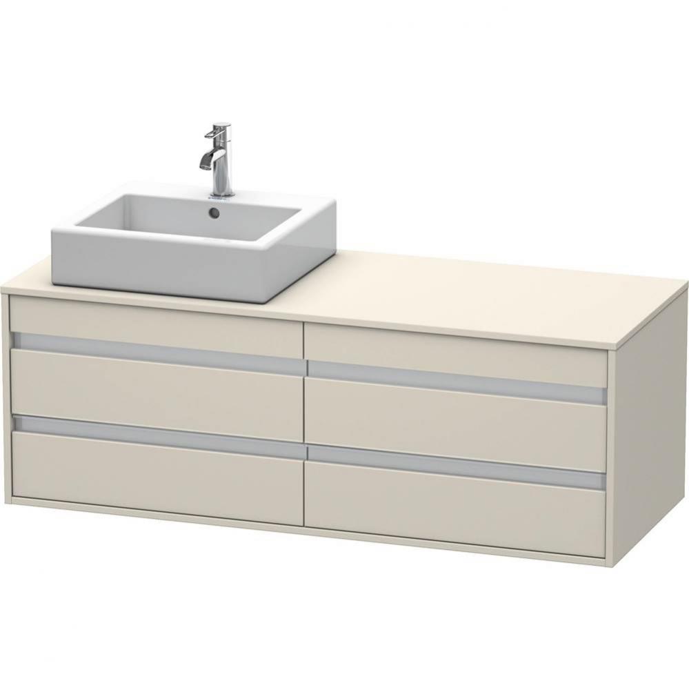 Duravit Ketho Vanity Unit Wall-Mounted  Taupe Matte