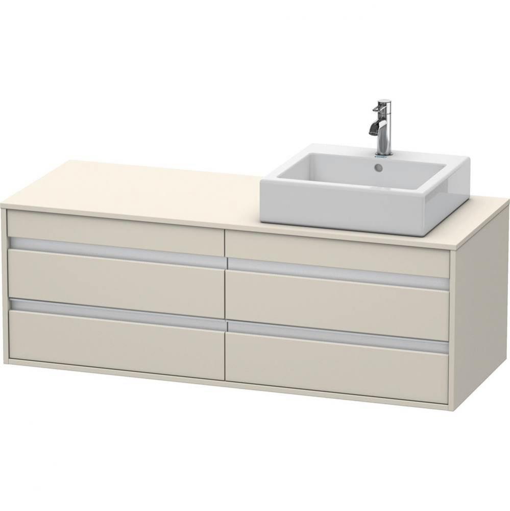 Duravit Ketho Vanity Unit Wall-Mounted  Taupe Matte