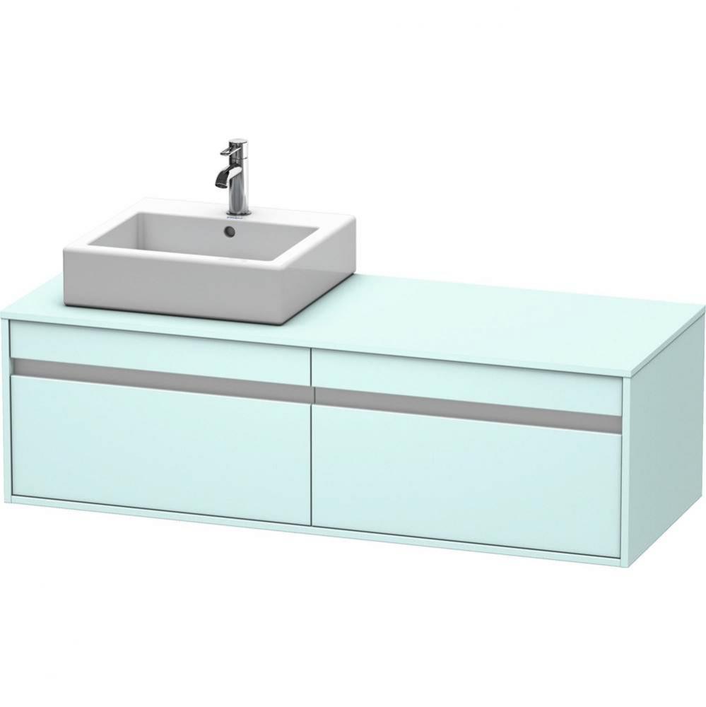 Duravit Ketho Vanity Unit Wall-Mounted  Light Blue Matte