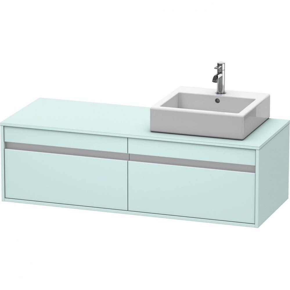 Duravit Ketho Vanity Unit Wall-Mounted  Light Blue Matte