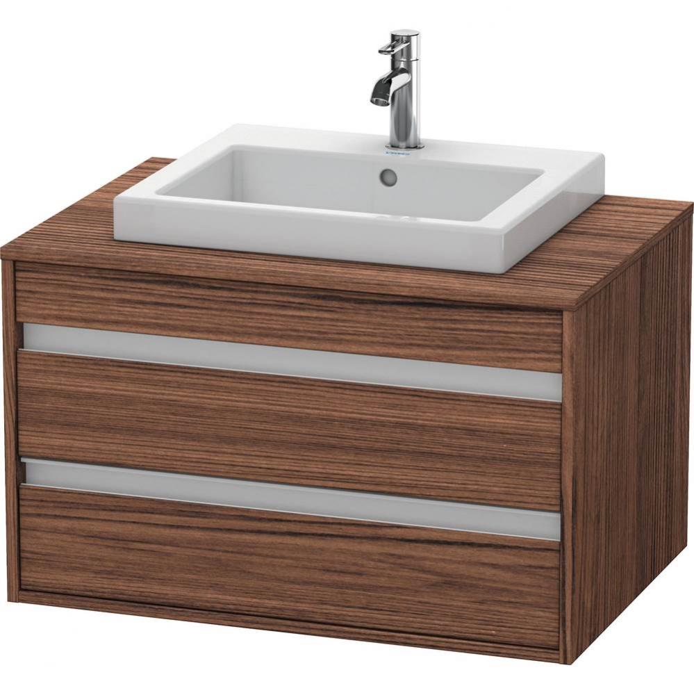 Duravit Ketho Vanity Unit Wall-Mounted  Dark Walnut