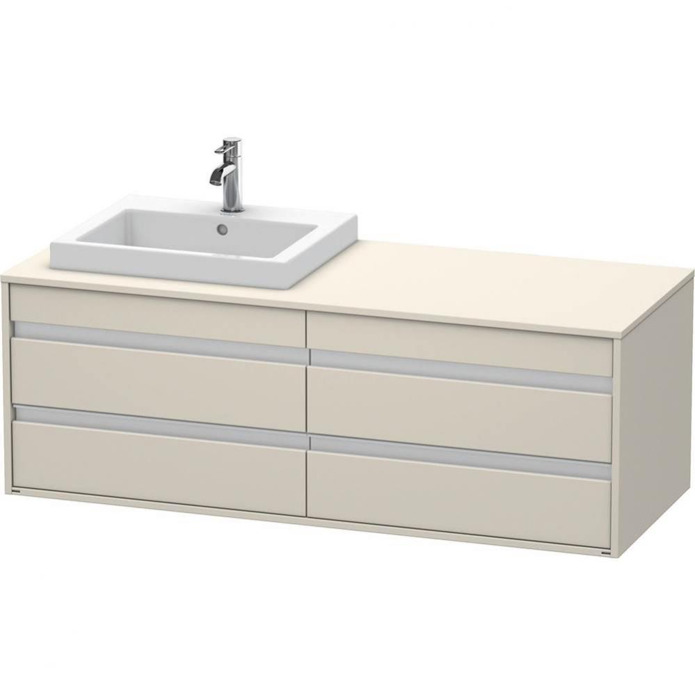 Duravit Ketho Vanity Unit Wall-Mounted  Taupe Matte