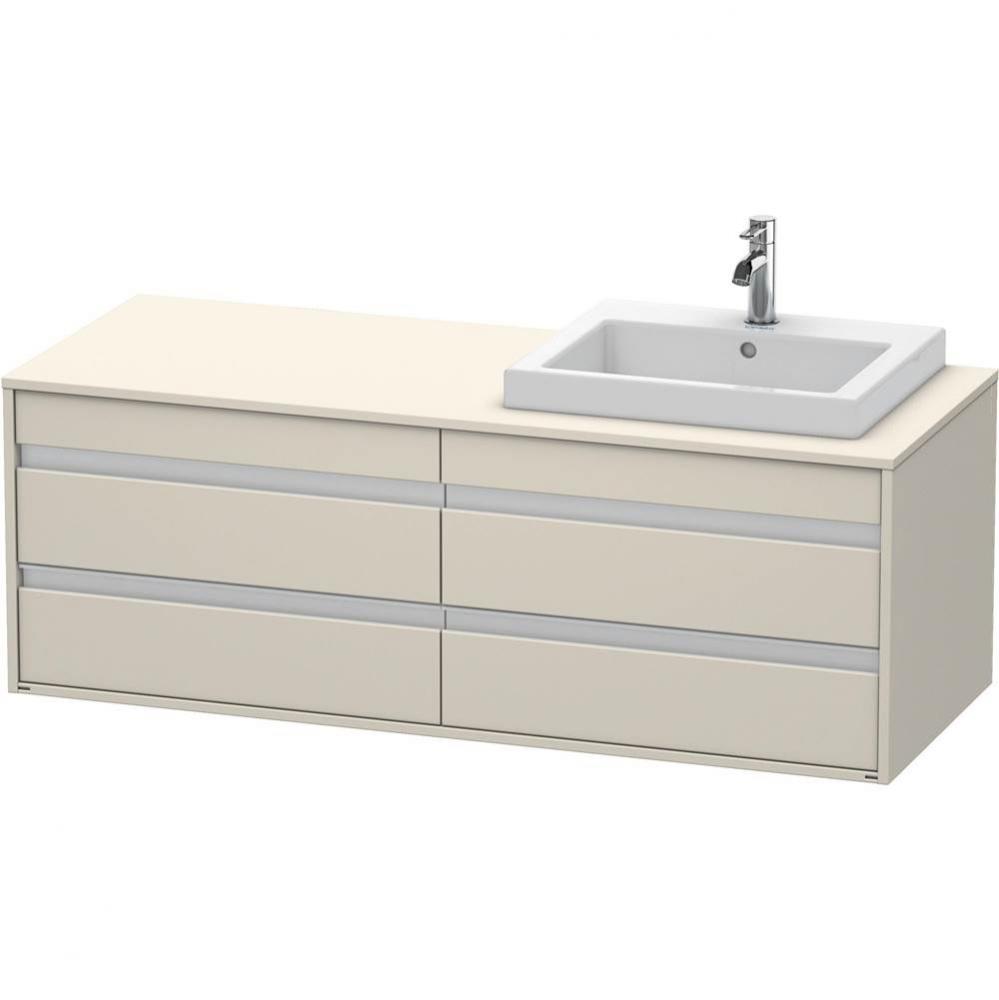 Duravit Ketho Vanity Unit Wall-Mounted  Taupe Matte