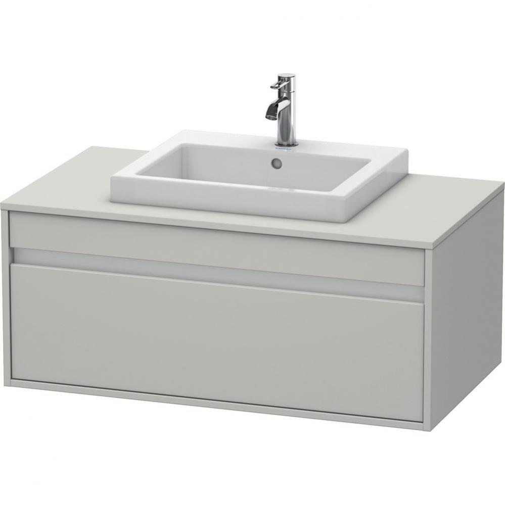 Duravit Ketho Vanity Unit Wall-Mounted  Concrete Gray Matte