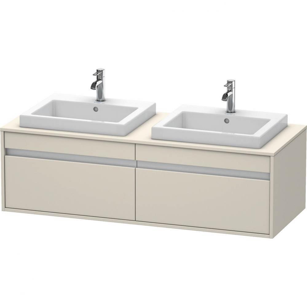 Duravit Ketho Vanity Unit Wall-Mounted  Taupe Matte