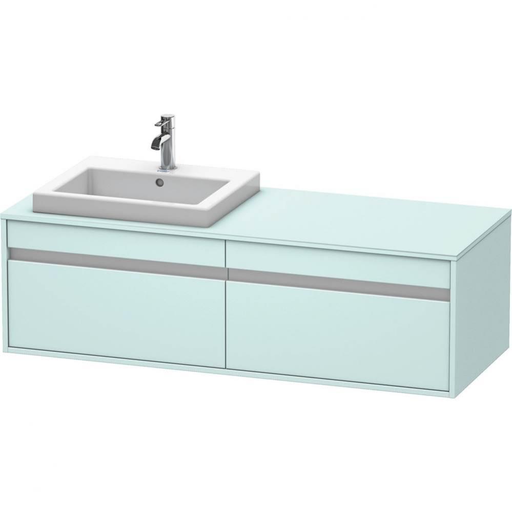 Duravit Ketho Vanity Unit Wall-Mounted  Light Blue Matte