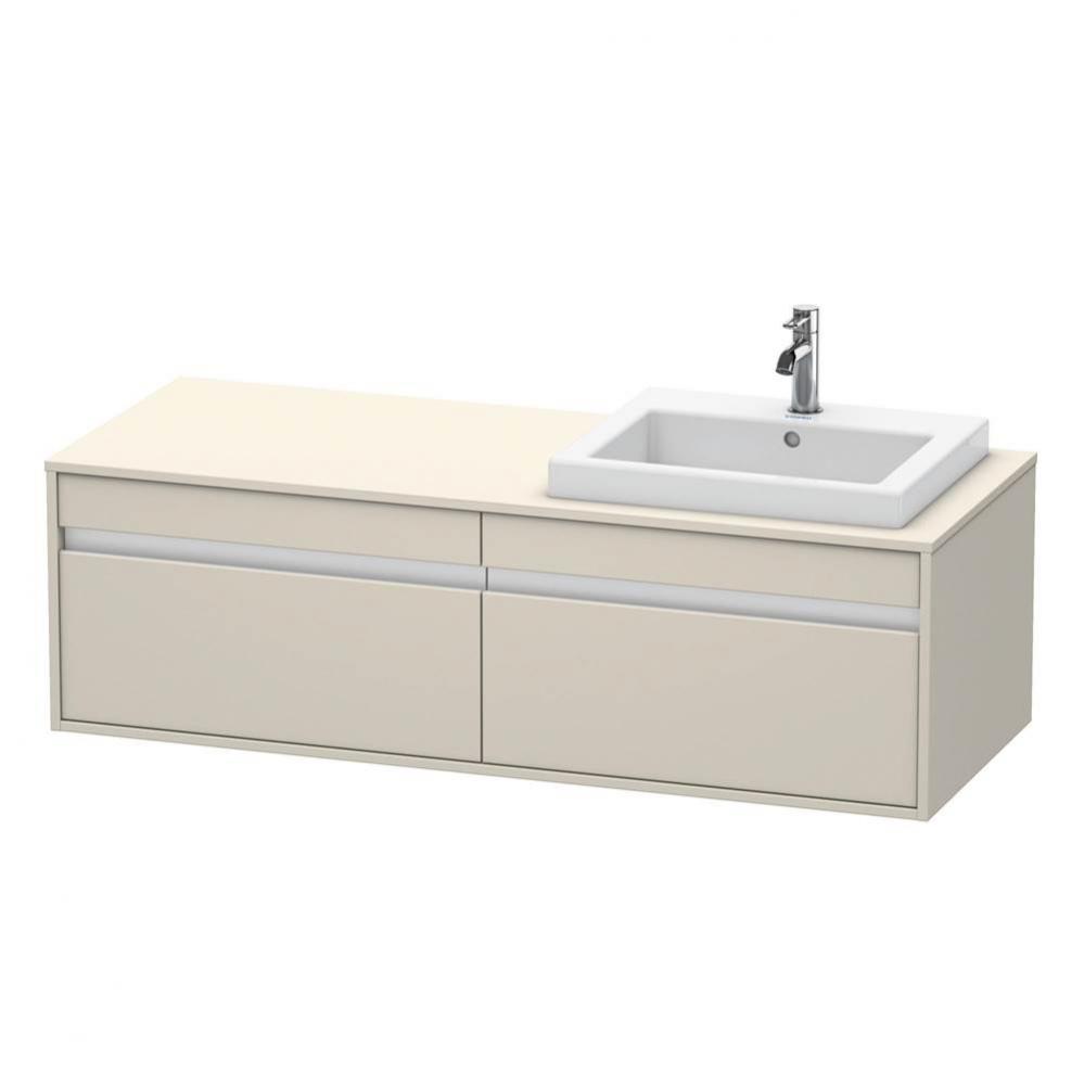 Duravit Ketho Vanity Unit Wall-Mounted  Taupe Matte