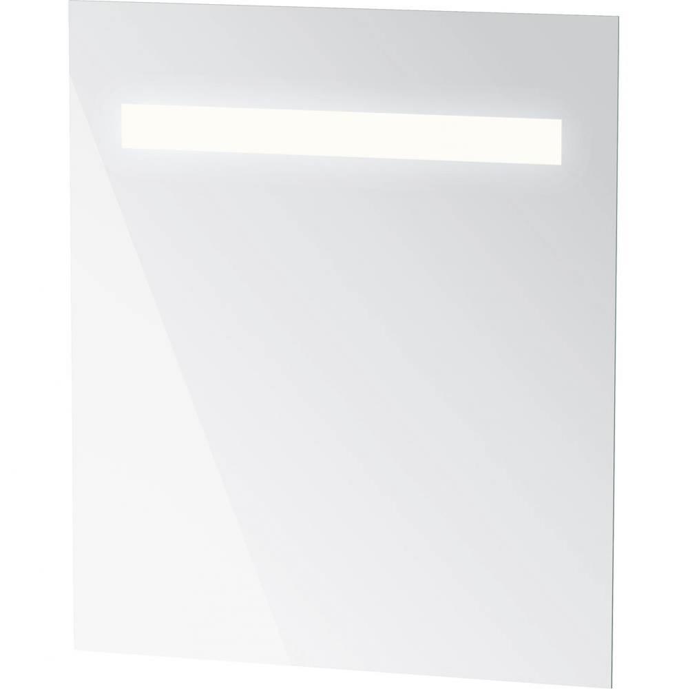 Ketho Mirror with Lighting White Aluminum