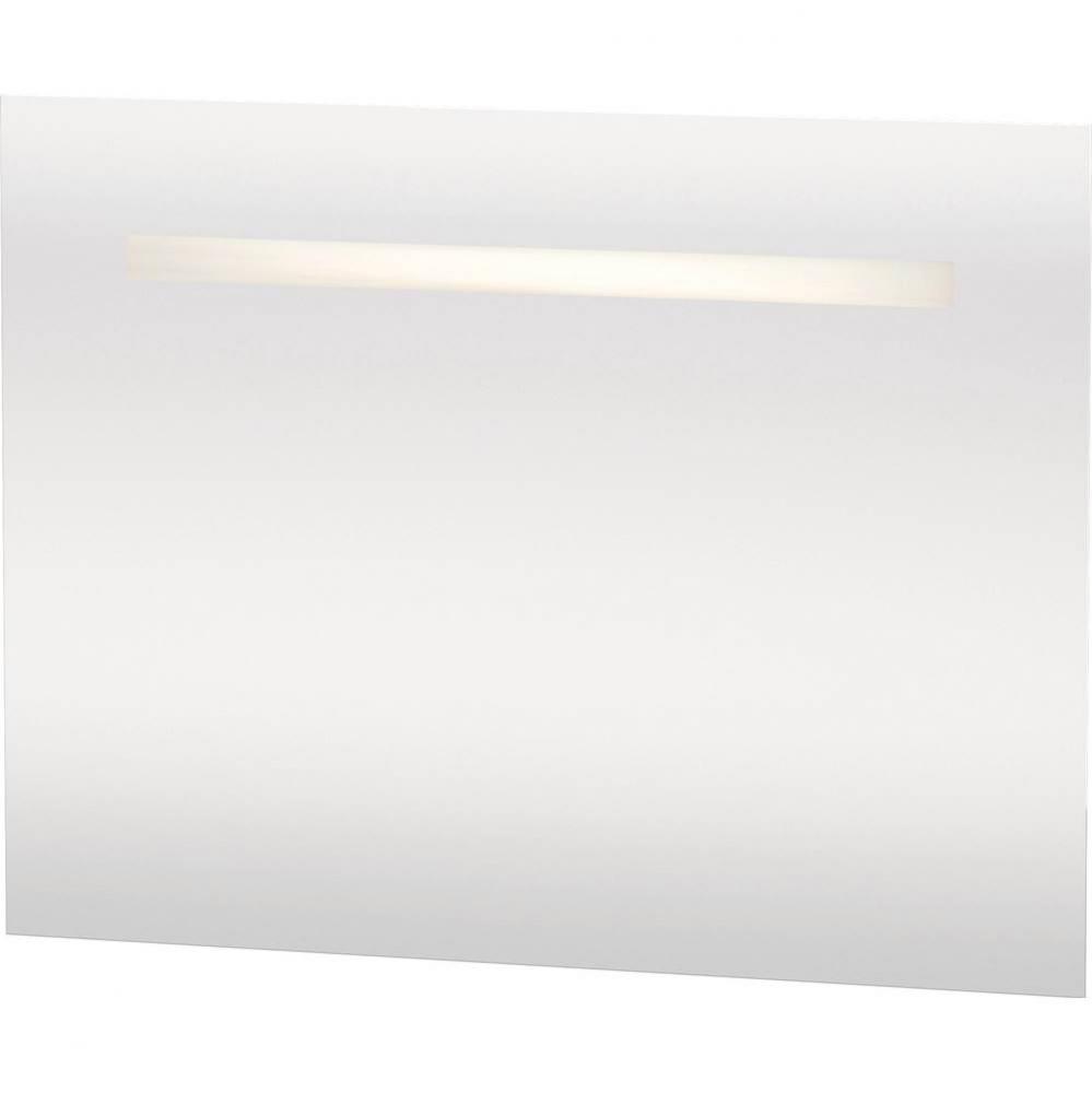 Ketho Mirror with Lighting White Aluminum