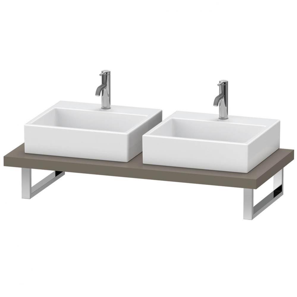 Duravit L-Cube Console  Flannel Gray Satin Matte