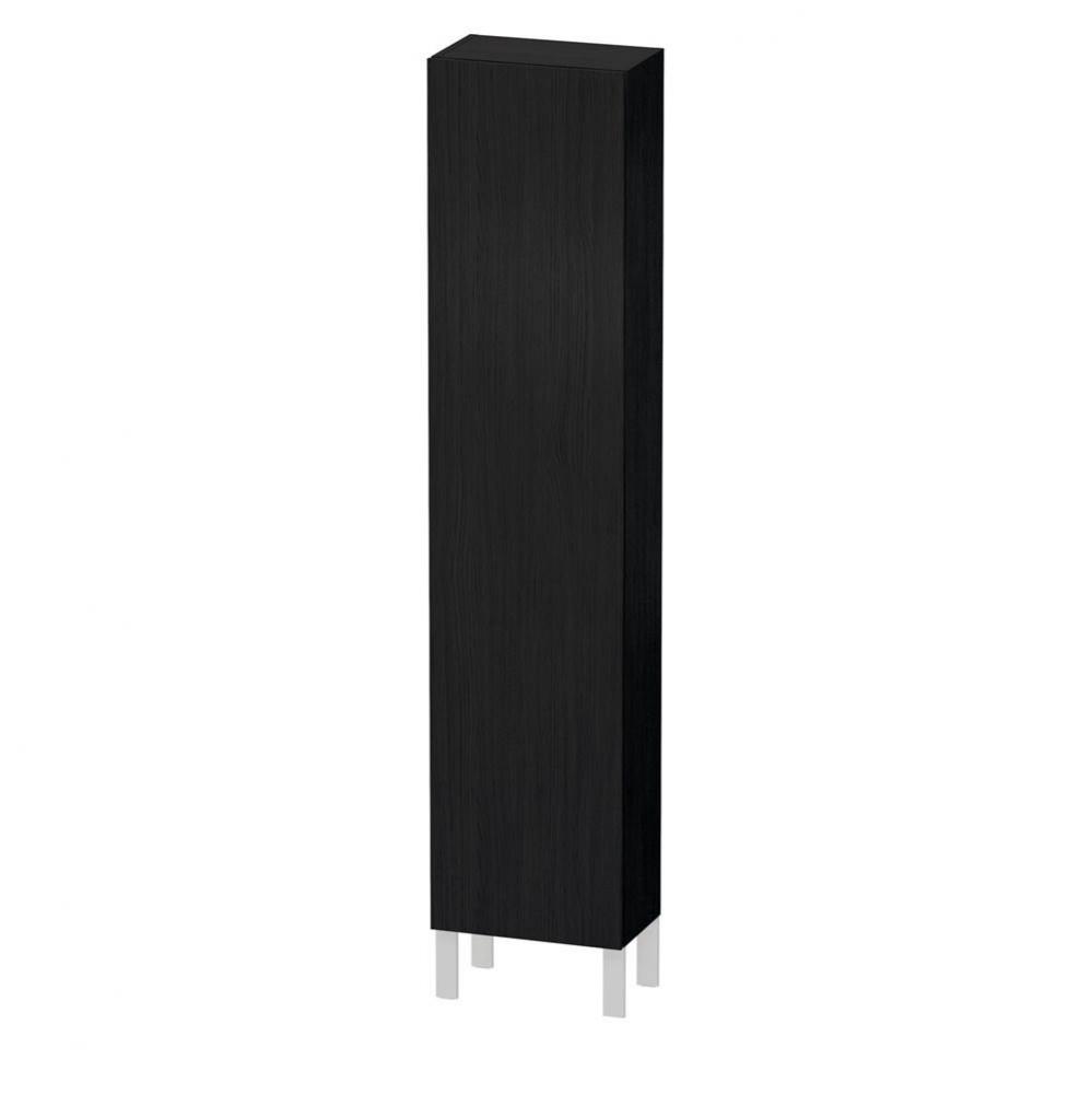 L-Cube Tall Cabinet Oak Black