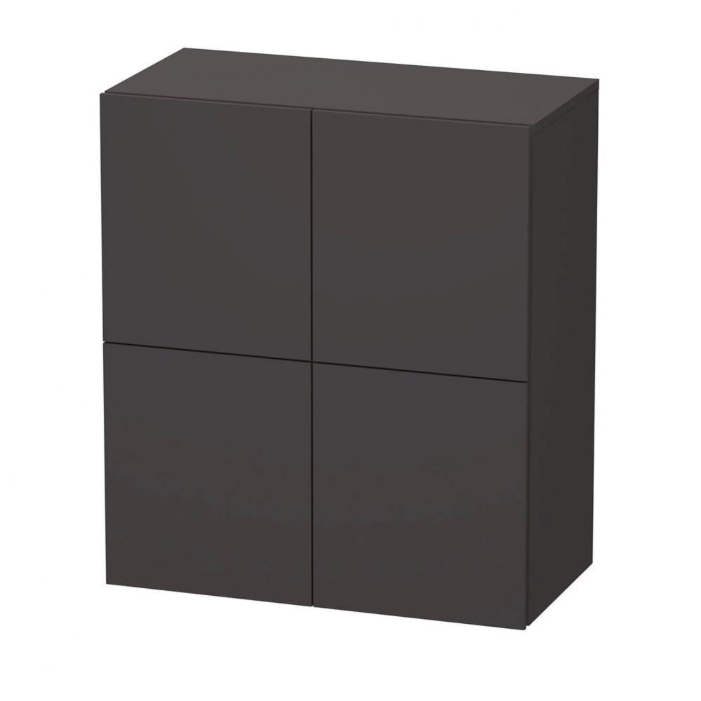 L-Cube Semi-Tall Cabinet Graphite