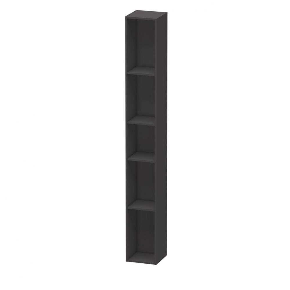 L-Cube Wall Shelf with Five Compartments Graphite