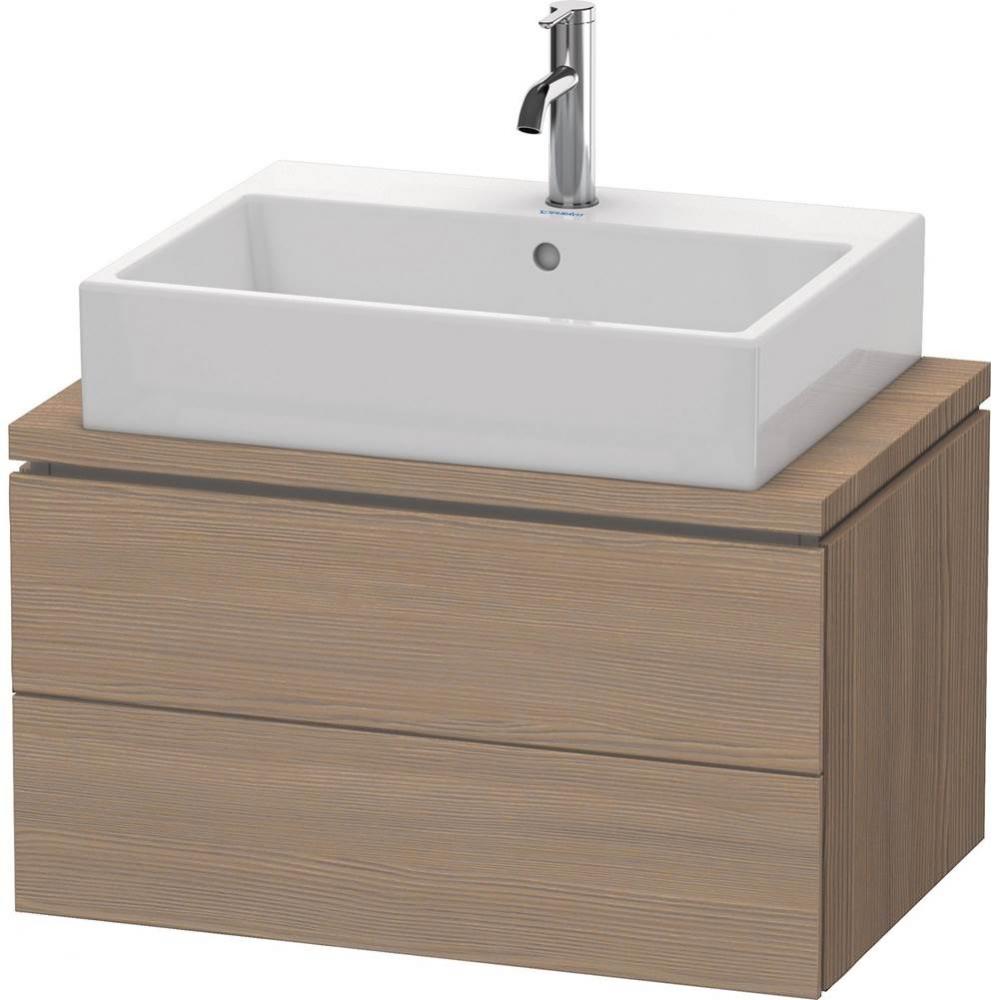 L-Cube Two Drawer Vanity Unit For Console Oak Terra