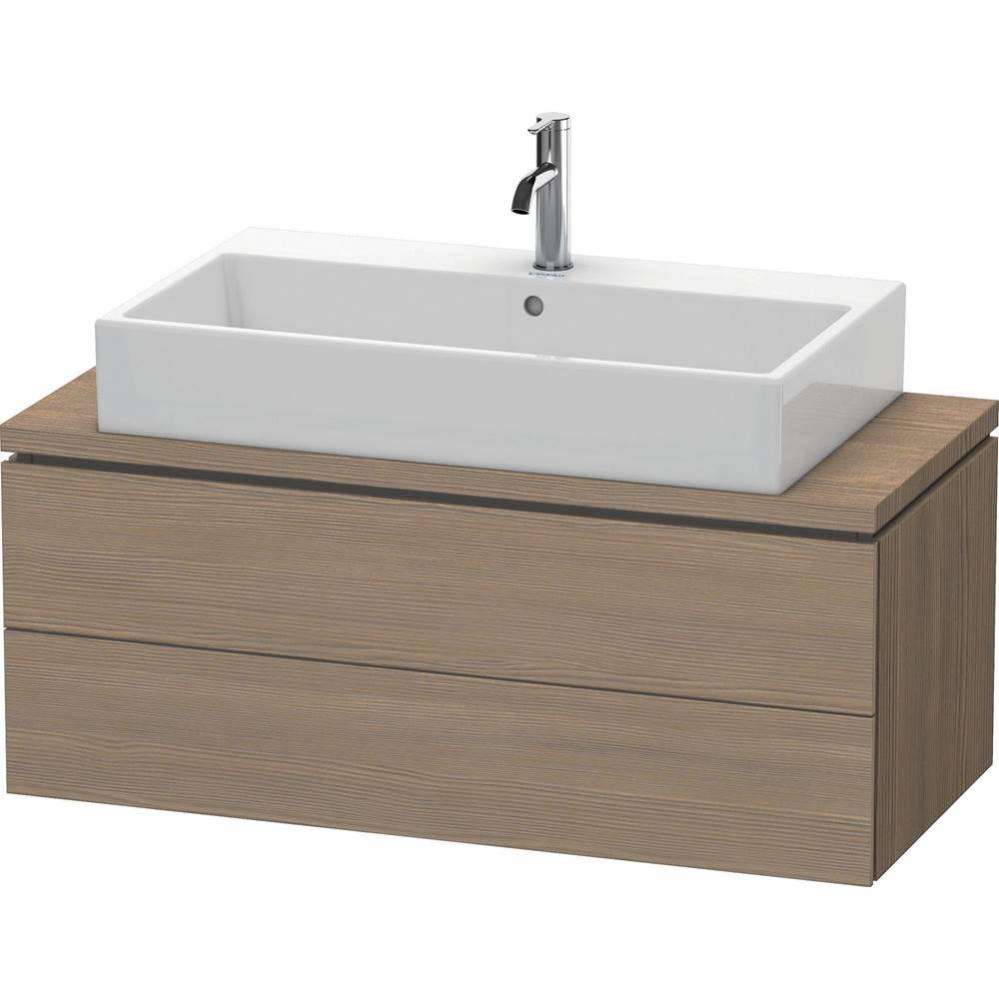 L-Cube Two Drawer Vanity Unit For Console Oak Terra