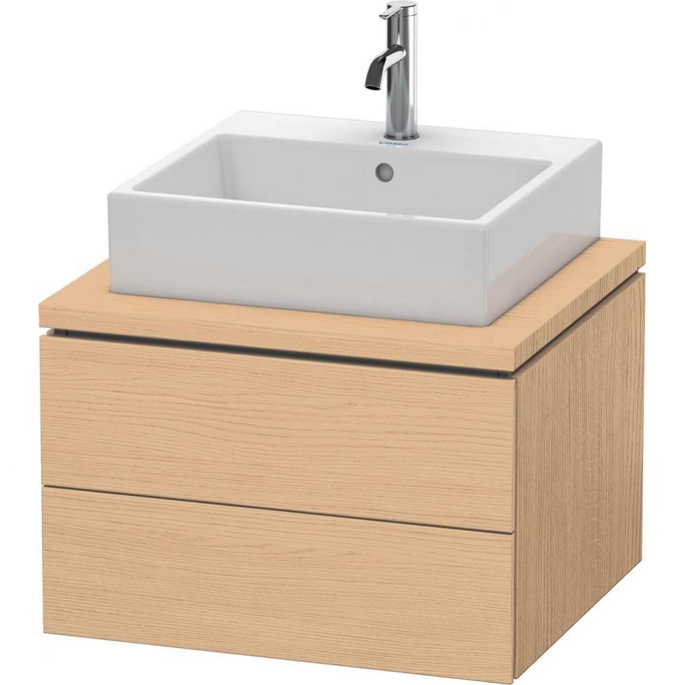 L-Cube One Drawer Vanity Unit For Console Natural Oak