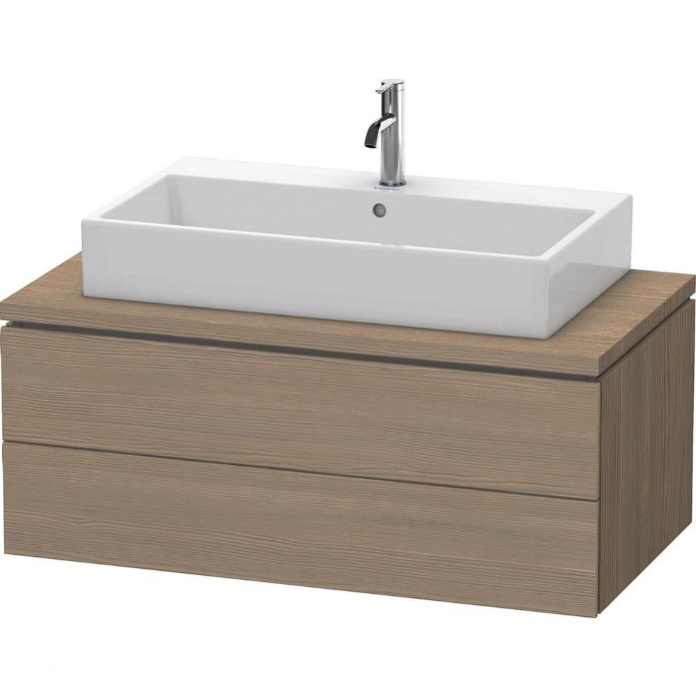 L-Cube Two Drawer Vanity Unit For Console Oak Terra