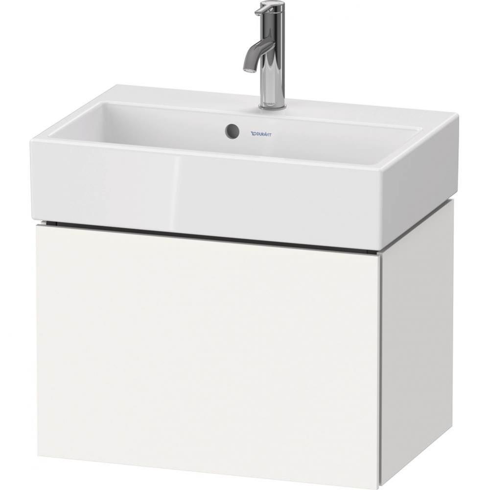 L-Cube One Drawer Wall-Mount Vanity Unit White