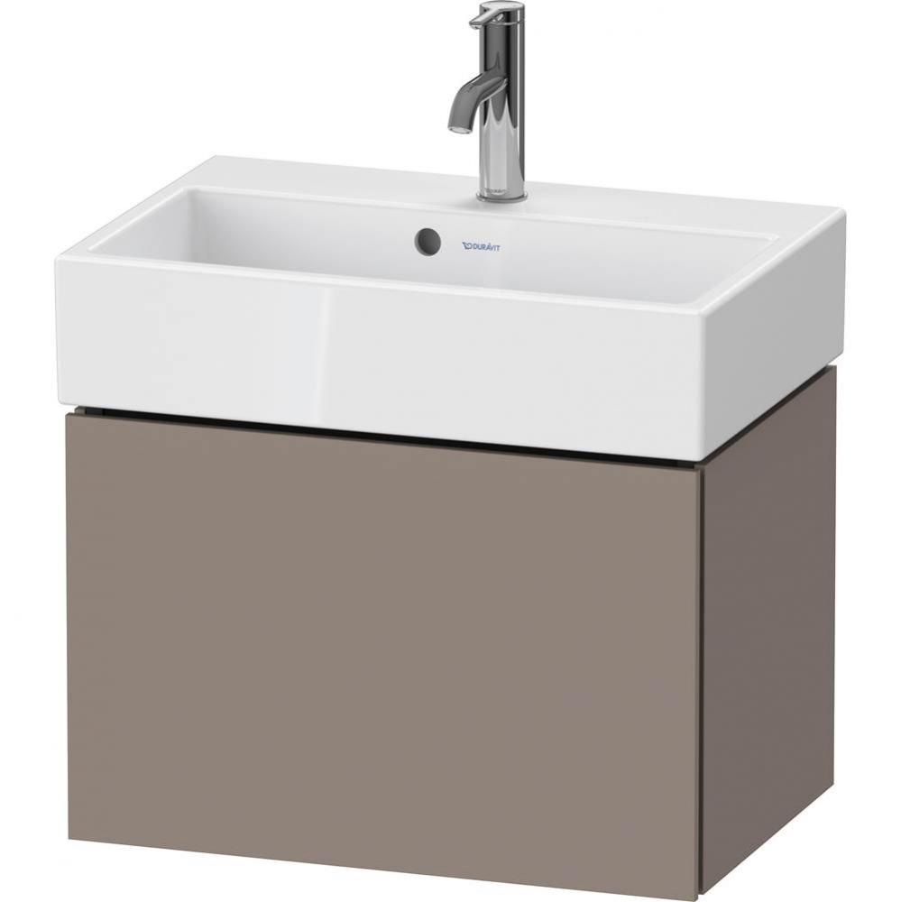 L-Cube One Drawer Wall-Mount Vanity Unit Basalt