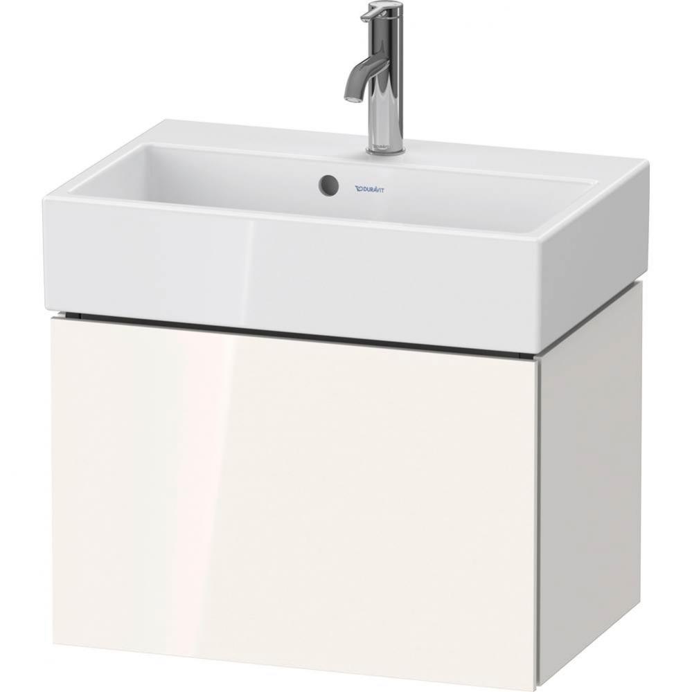 L-Cube One Drawer Wall-Mount Vanity Unit White