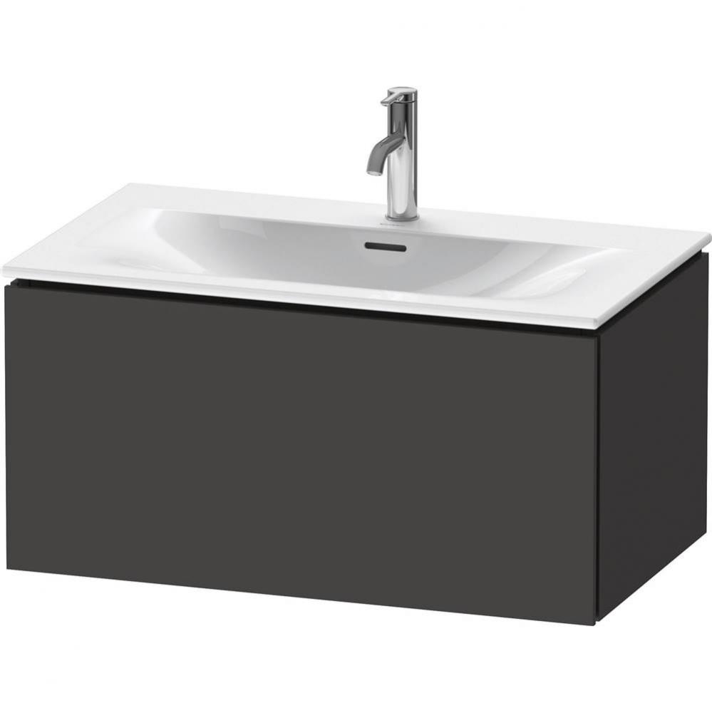 L-Cube One Drawer Wall-Mount Vanity Unit Graphite