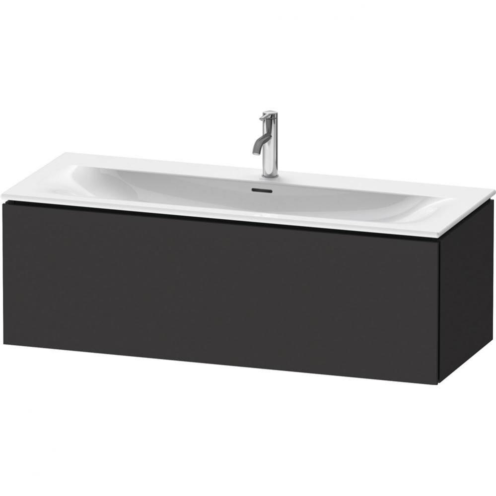 L-Cube One Drawer Wall-Mount Vanity Unit Graphite