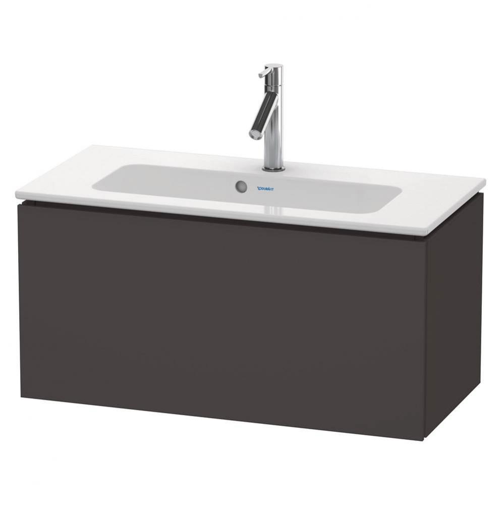 L-Cube One Drawer Wall-Mount Vanity Unit Graphite