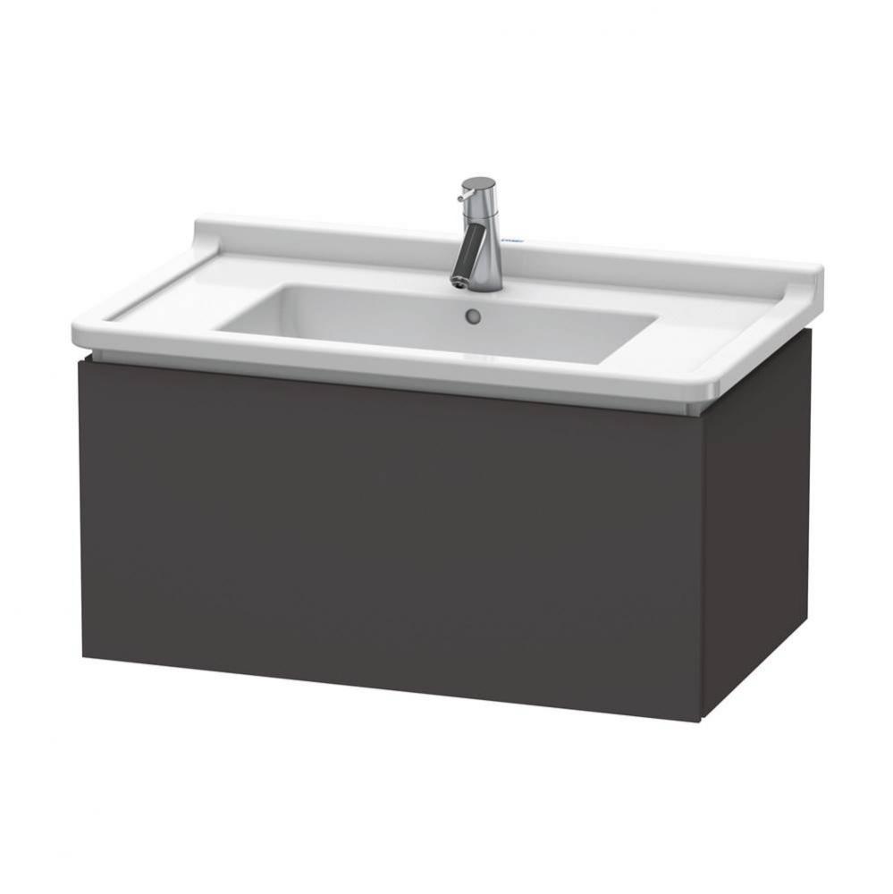 L-Cube Wall-Mount Vanity Unit Graphite