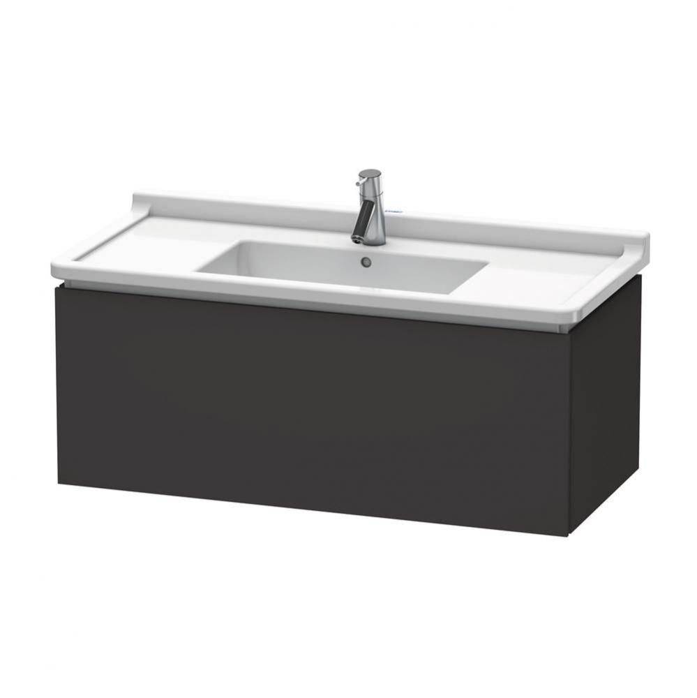 L-Cube Wall-Mount Vanity Unit Graphite