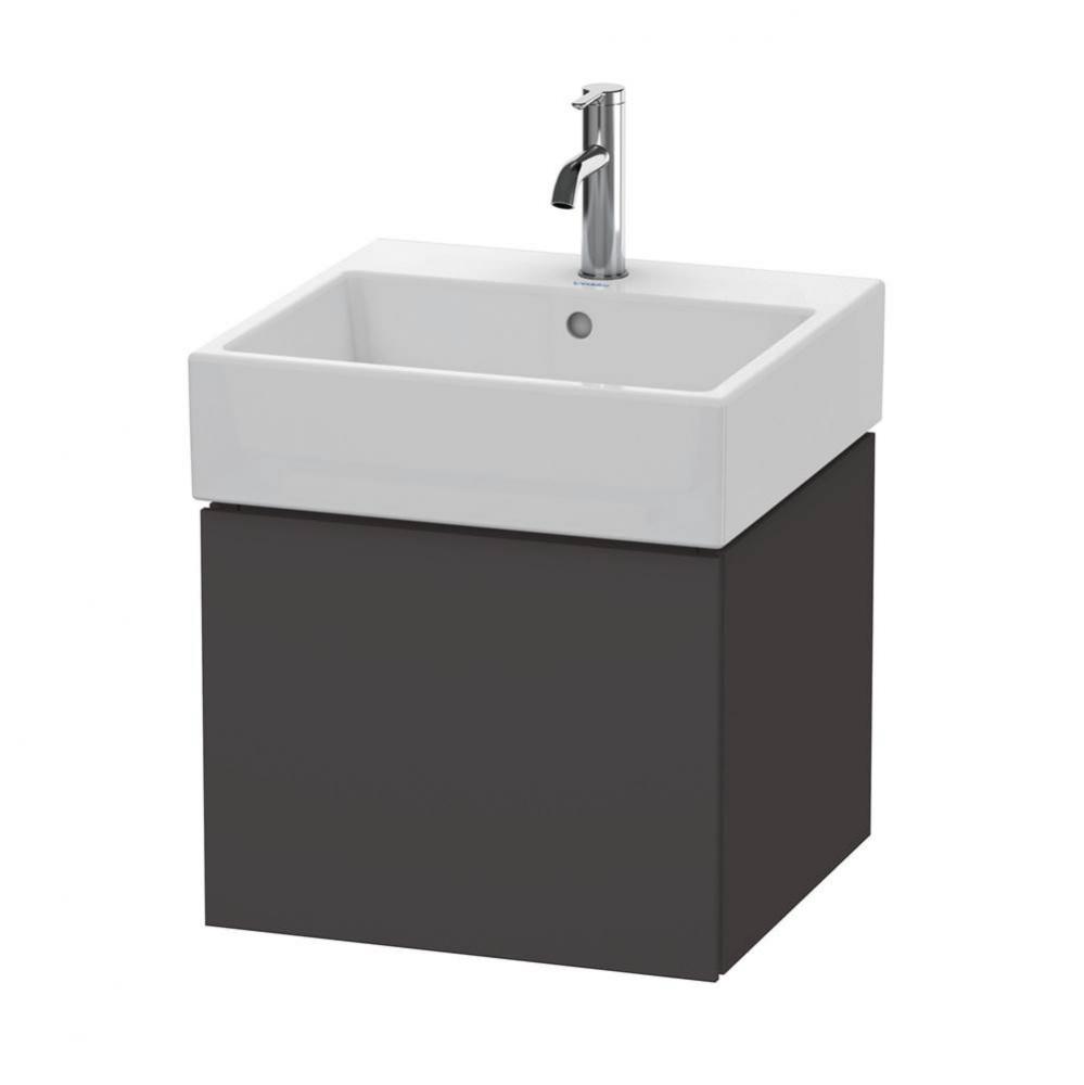 L-Cube One Drawer Wall-Mount Vanity Unit Graphite