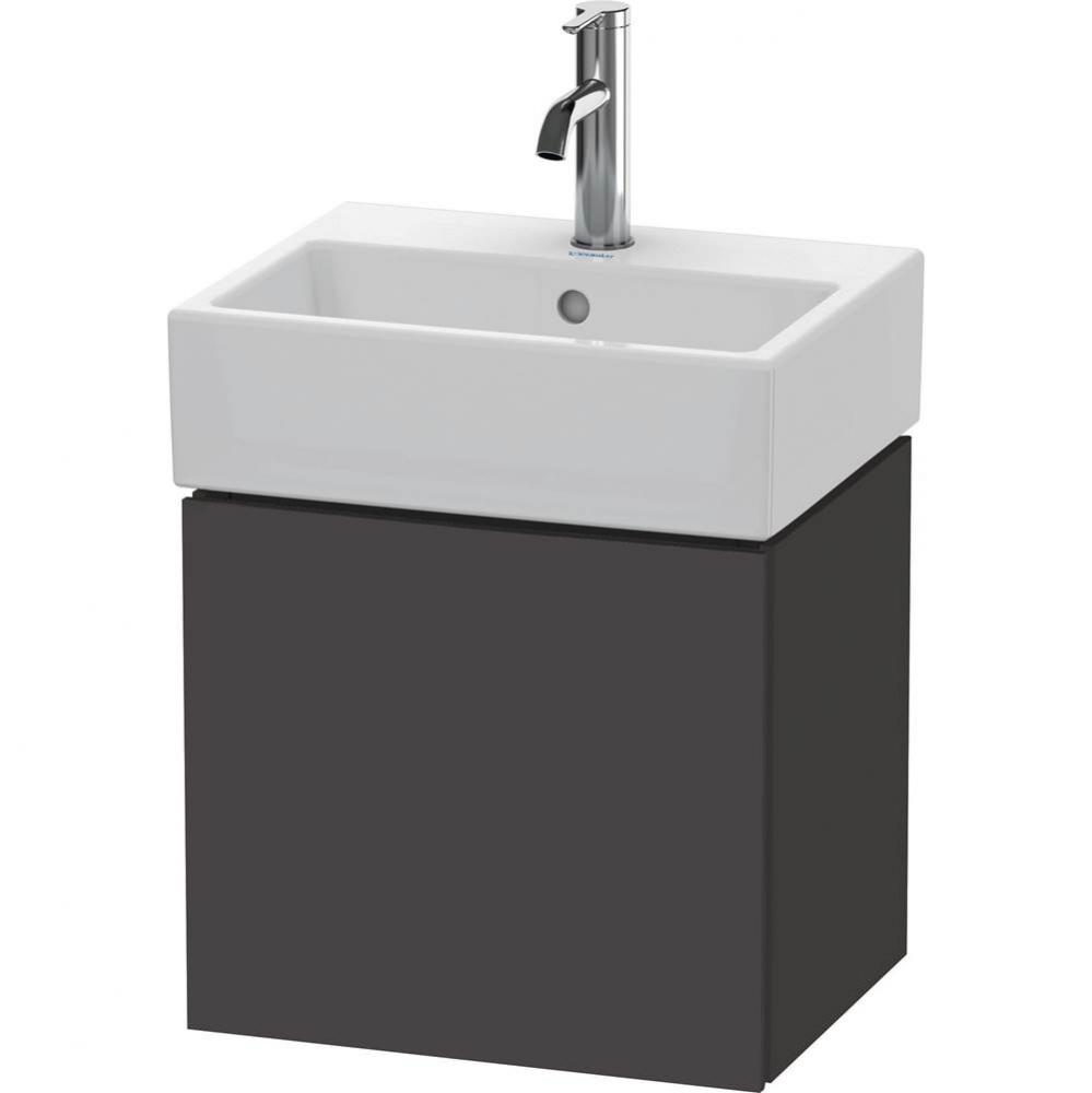 L-Cube One Door Wall-Mount Vanity Unit Graphite