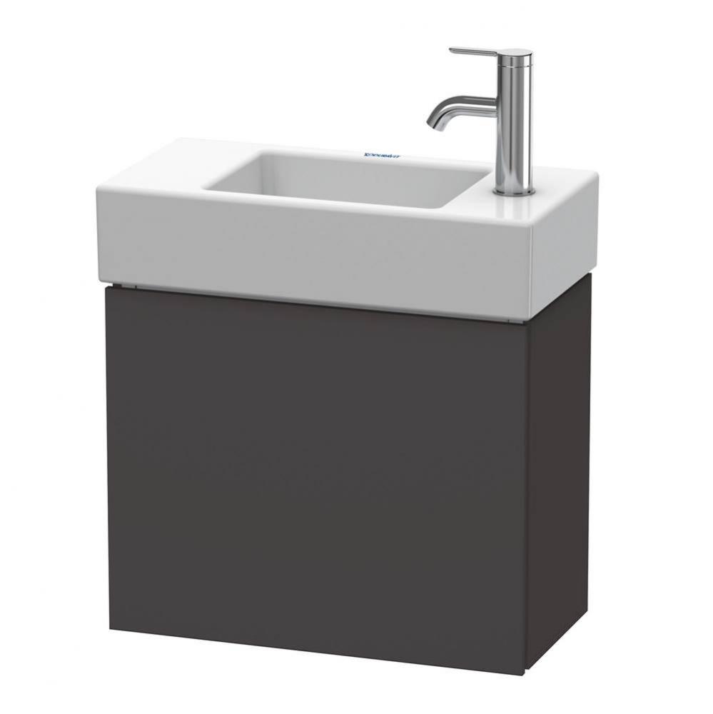 L-Cube One Door Wall-Mount Vanity Unit Graphite