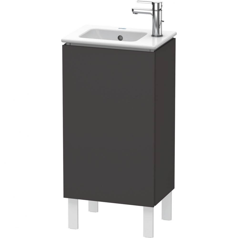 L-Cube Floorstanding Vanity Unit Graphite