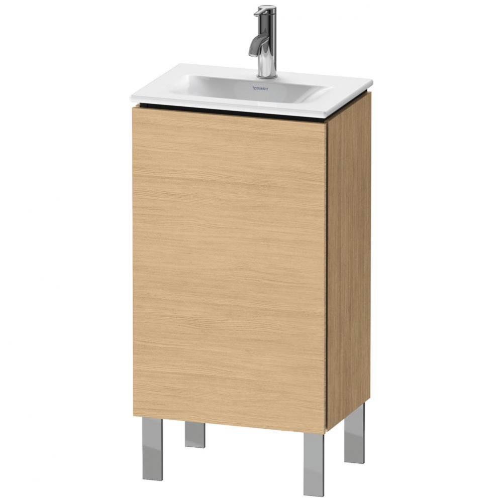 L-Cube One Door Floorstanding Vanity Unit Natural Oak