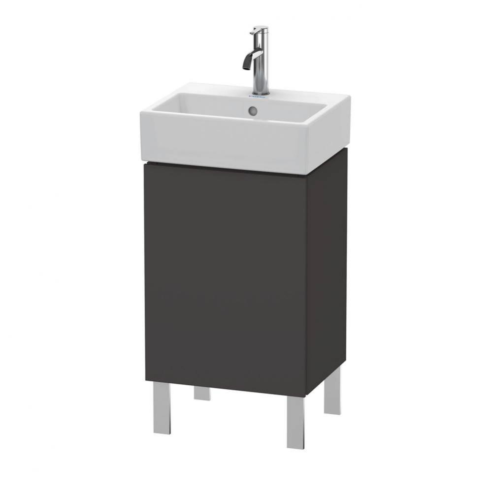 L-Cube One Door Floorstanding Vanity Unit Graphite