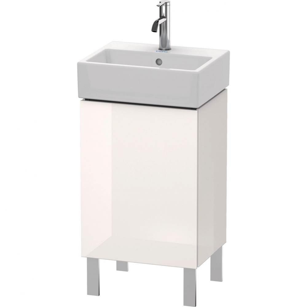 L-Cube One Door Floorstanding Vanity Unit White