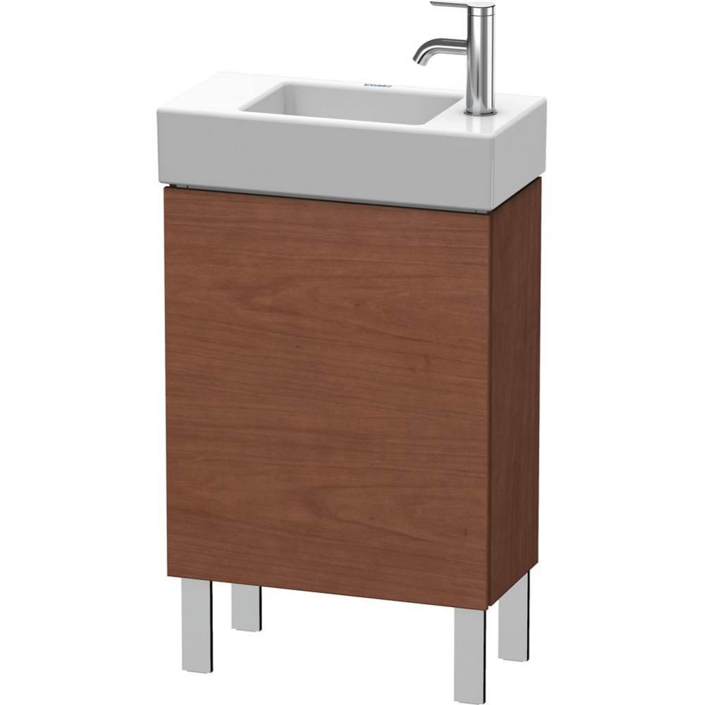 L-Cube One Door Floorstanding Vanity Unit American Walnut