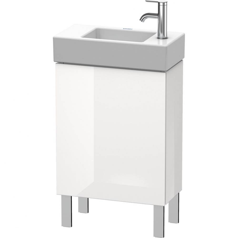 L-Cube One Door Floorstanding Vanity Unit White