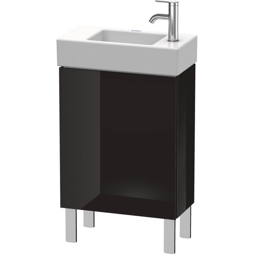 L-Cube One Door Floorstanding Vanity Unit Black