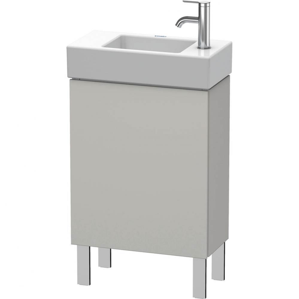 L-Cube One Door Floorstanding Vanity Unit Concrete Gray