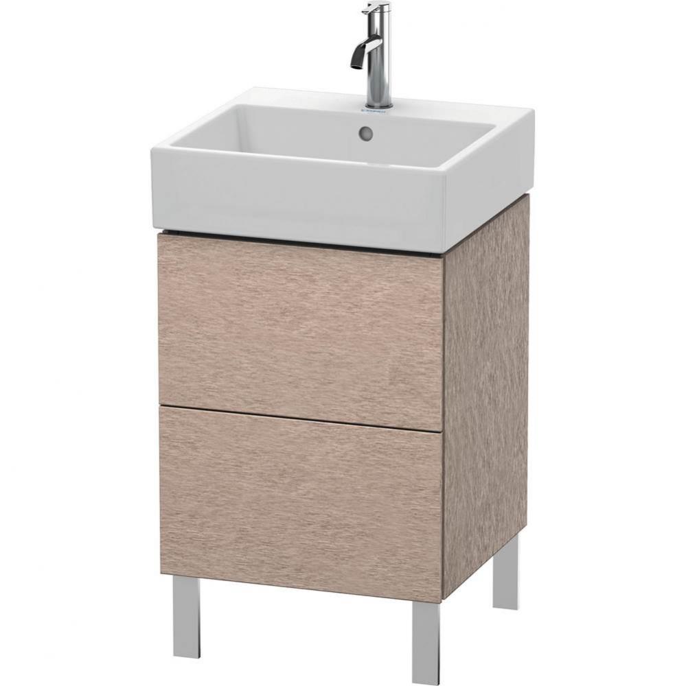 Duravit L-Cube Two Drawer Floorstanding Vanity Unit Cashmere Oak