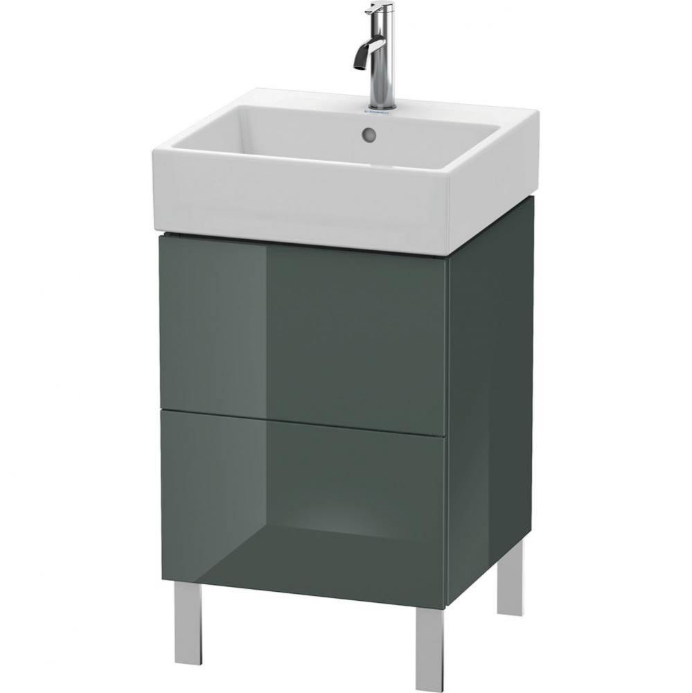 Duravit L-Cube Two Drawer Floorstanding Vanity Unit Dolomite Gray