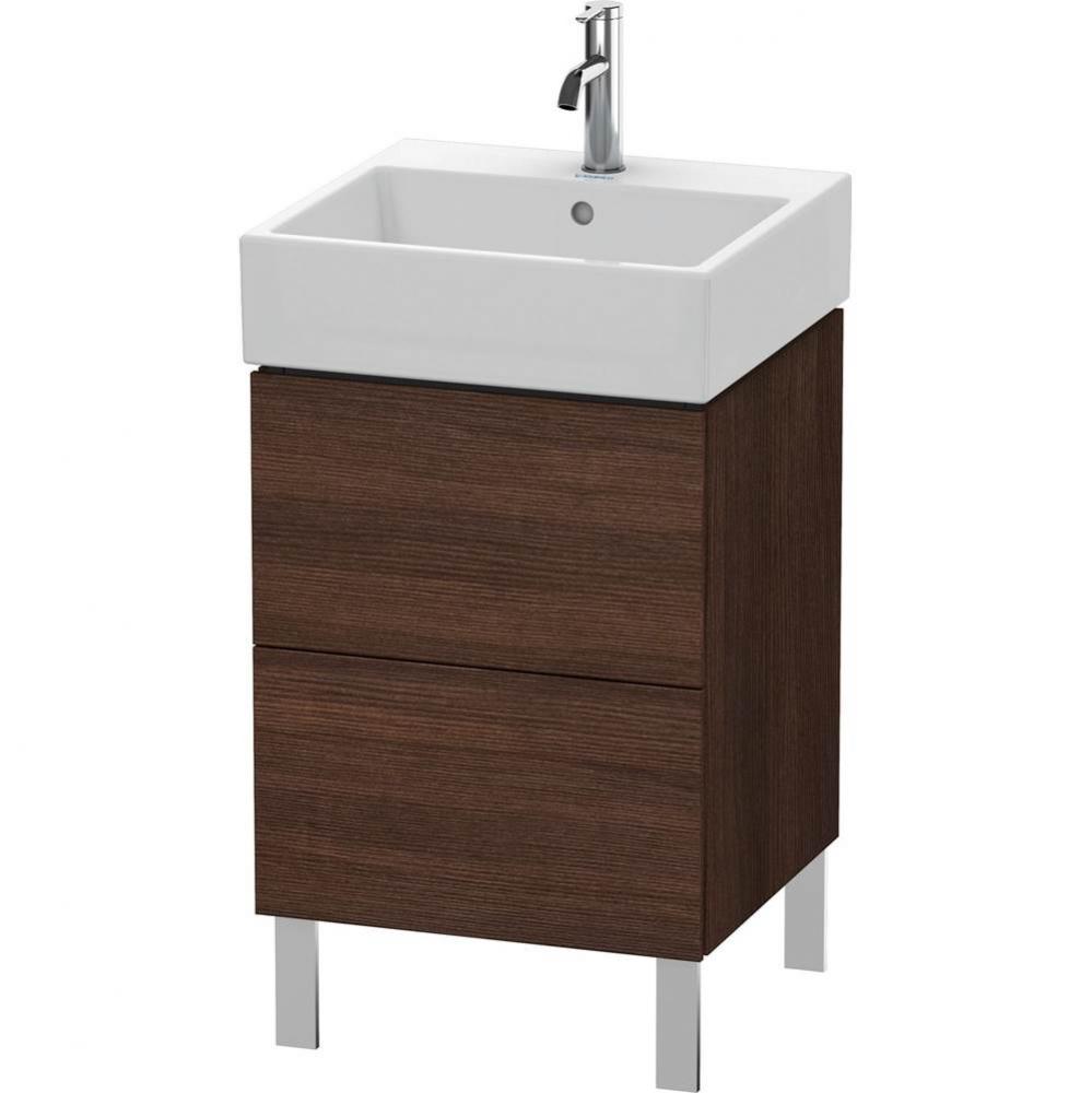 Duravit L-Cube Two Drawer Floorstanding Vanity Unit Chestnut Dark