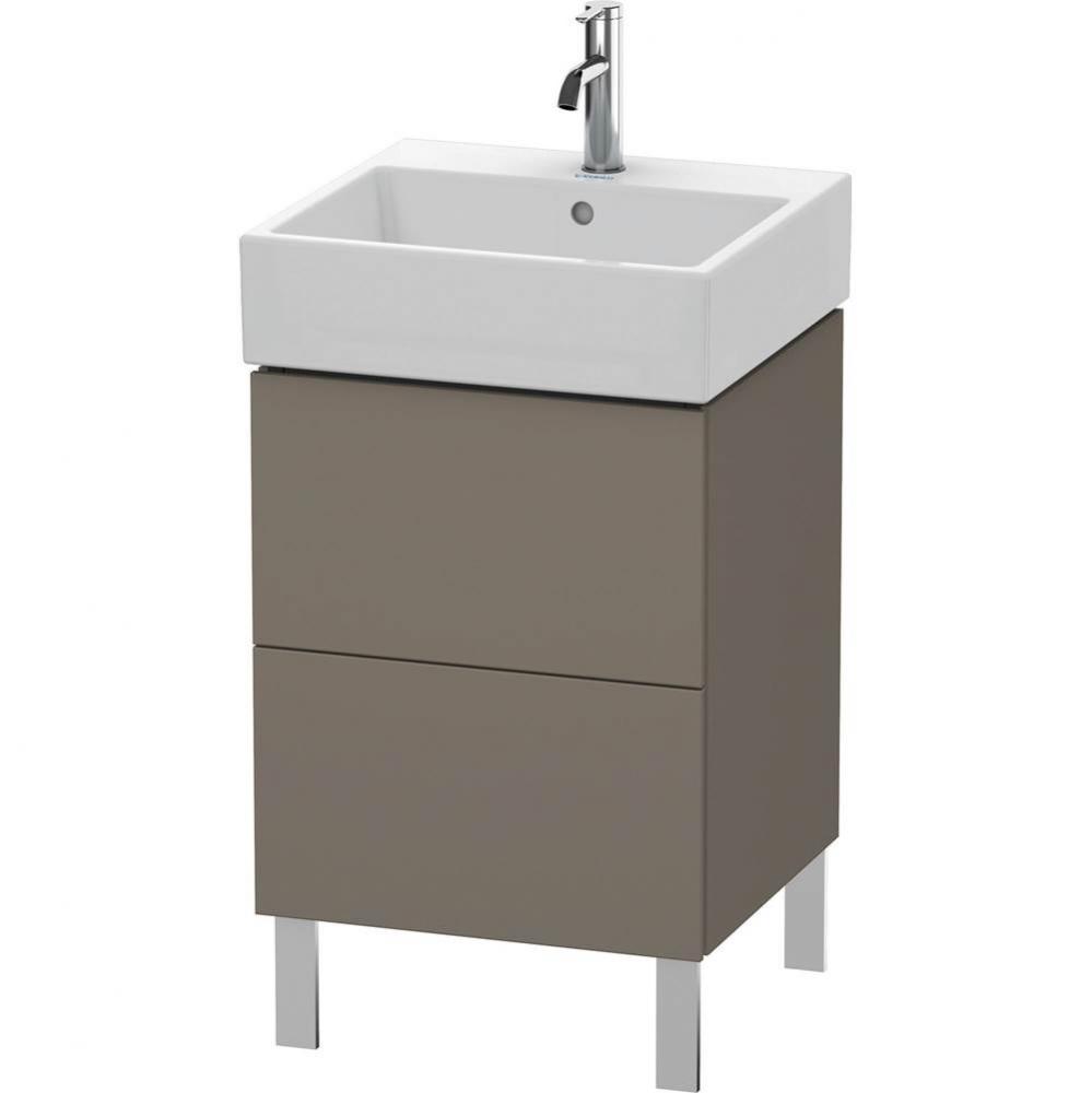 Duravit L-Cube Floor Standing Vanity Unit  Flannel Gray Satin Matte