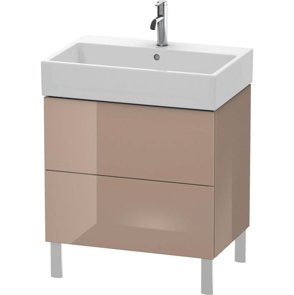 Duravit L-Cube Two Drawer Floorstanding Vanity Unit Cappuccino