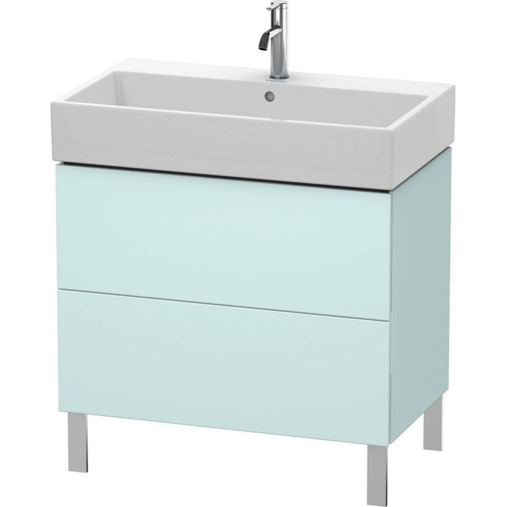 Duravit L-Cube Floor Standing Vanity Unit  Light Blue Matte