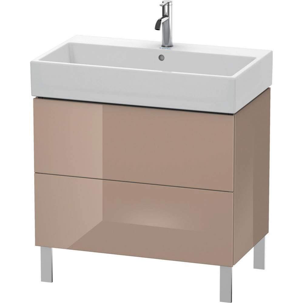 Duravit L-Cube Two Drawer Floorstanding Vanity Unit Cappuccino