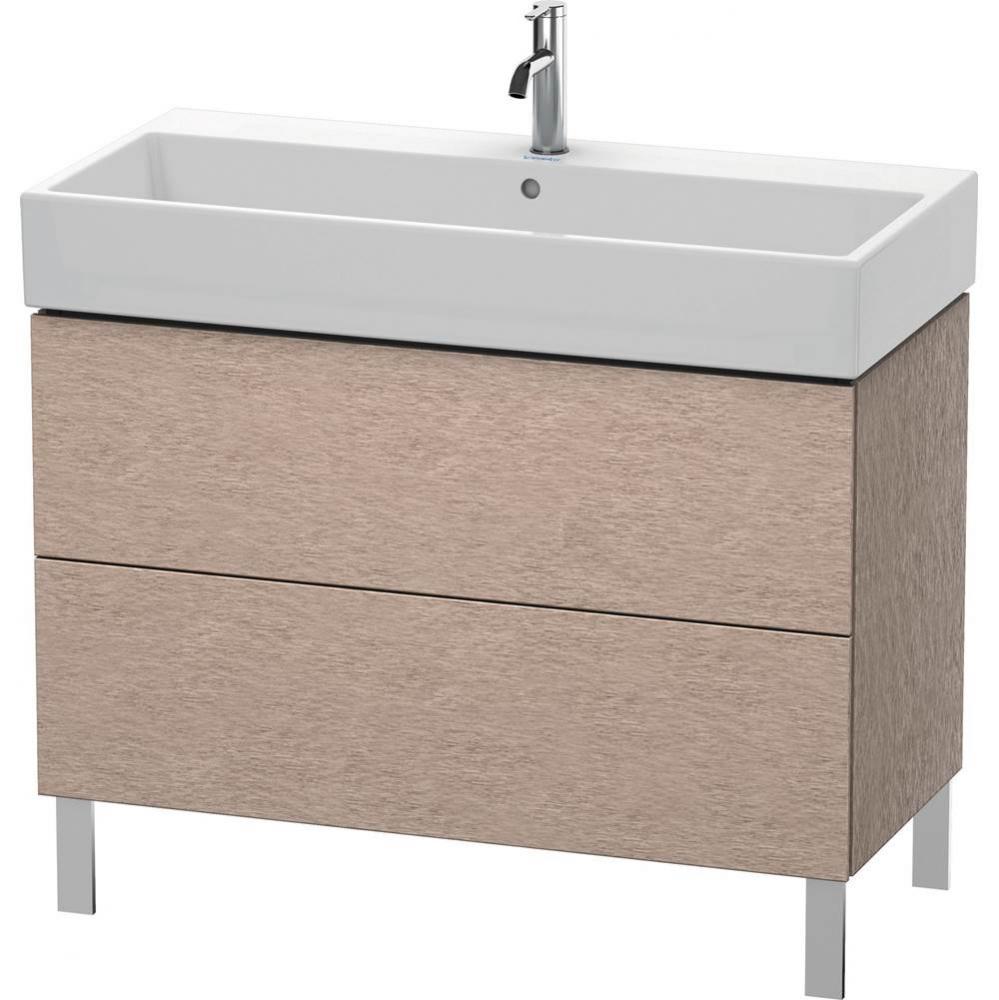 Duravit L-Cube Two Drawer Floorstanding Vanity Unit Cashmere Oak