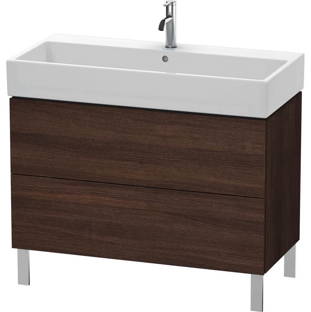 Duravit L-Cube Two Drawer Floorstanding Vanity Unit Chestnut Dark